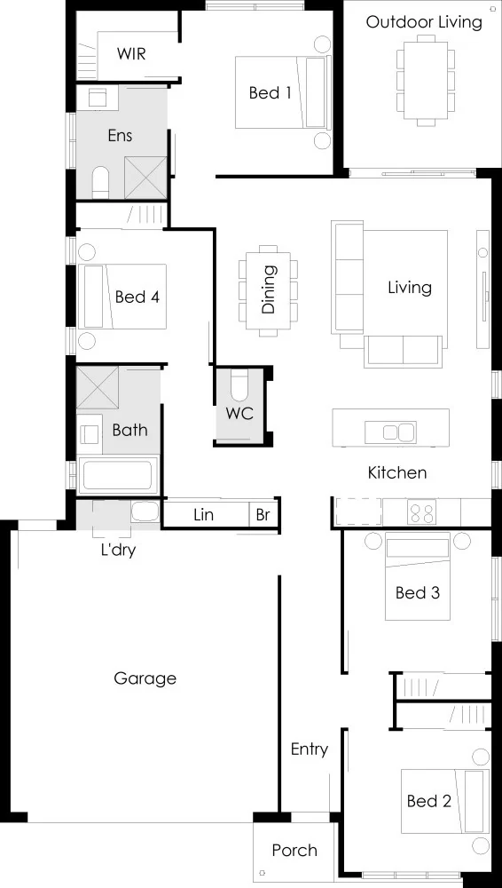 Alder 178 Coastal indicative floorplan